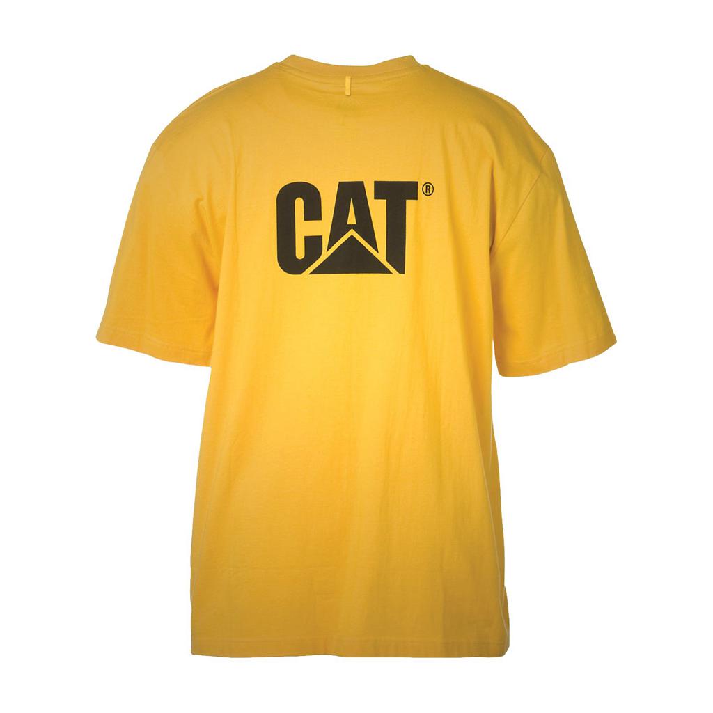 Caterpillar Trademark T-Shirts Herr Gula  Sverige |  79651RMDU