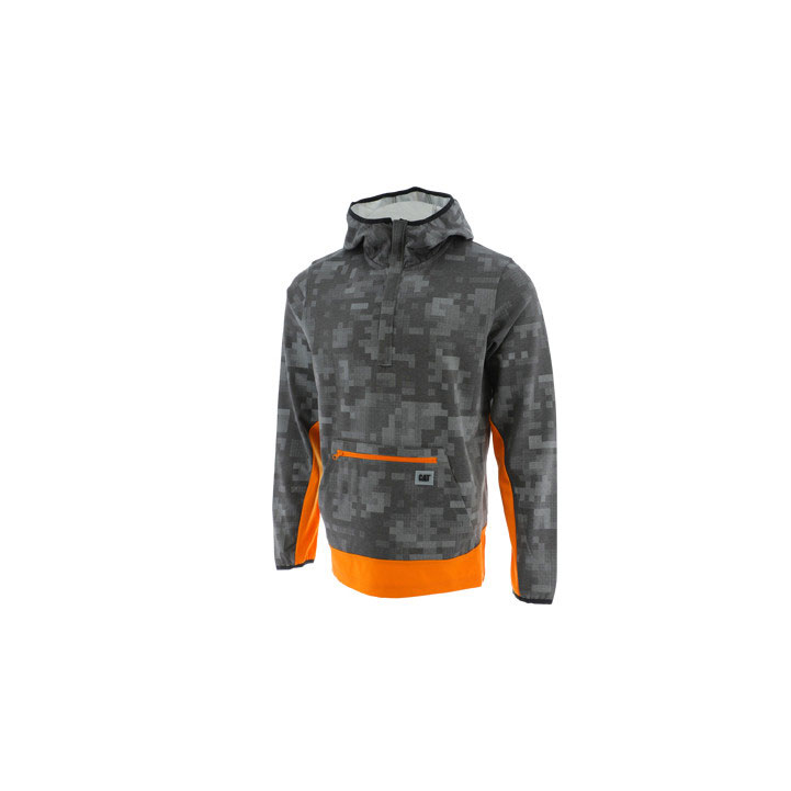 Caterpillar Vrstl Hybrid Fleeces Herr Svarta Orange  Sverige |  35602MJXL