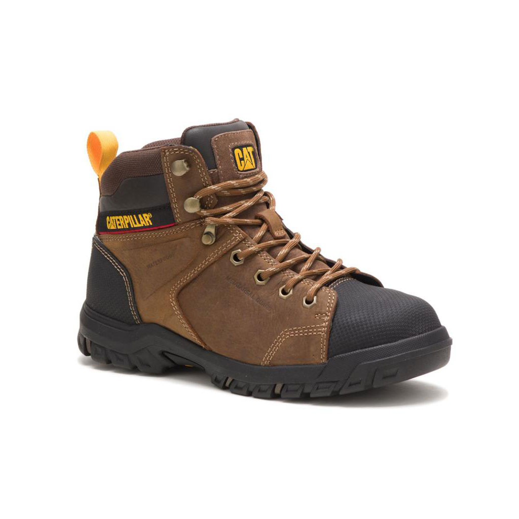 Caterpillar Wellspring Vattentäta Metatarsal Tå Slip Resistant Footwear Dam Bruna  Sverige |  41520KOWQ