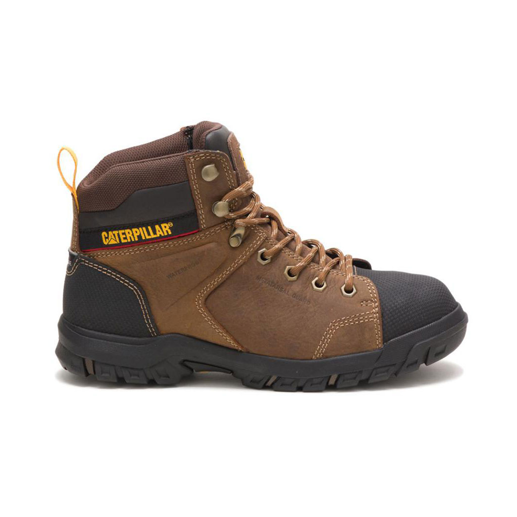 Caterpillar Wellspring Vattentäta Metatarsal Tå Slip Resistant Footwear Dam Bruna  Sverige |  41520KOWQ